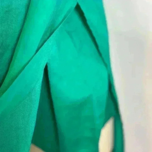 NWT Chico’s 100% Linen Side-Slit Tunic in Congo Green (Size XL/3) - Picture 7 of 16